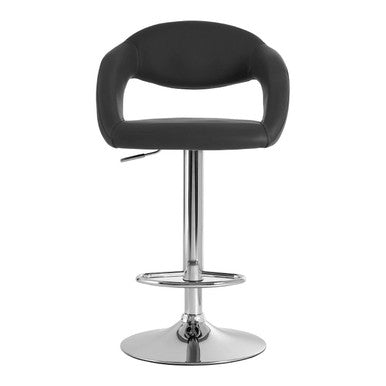 Orsina Taylor Grey Faux Leather Bar Chair – Modern Kitchen Stool