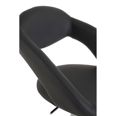 Orsina Taylor Grey Faux Leather Bar Chair – Modern Kitchen Stool
