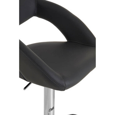 Orsina Taylor Grey Faux Leather Bar Chair – Modern Kitchen Stool