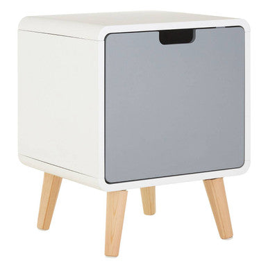 Orsina Milo 1 Door Cabinet – Two-Tone Modern Storage Sideboard