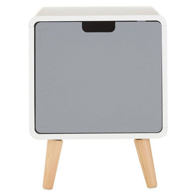 Orsina Milo 1 Door Cabinet – Two-Tone Modern Storage Sideboard