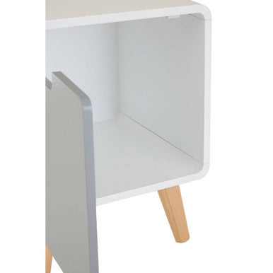 Orsina Milo 1 Door Cabinet – Two-Tone Modern Storage Sideboard