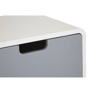 Orsina Milo 1 Door Cabinet – Two-Tone Modern Storage Sideboard