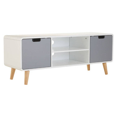 Milo TV Unit by Orsina – Modern Pinewood Media Console with Storage