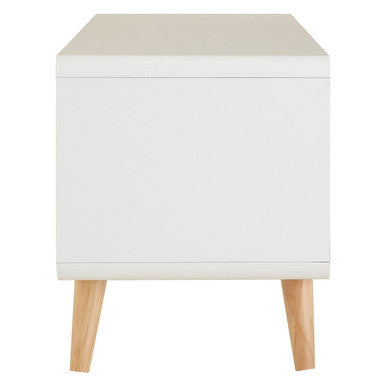 Milo TV Unit by Orsina – Modern Pinewood Media Console with Storage