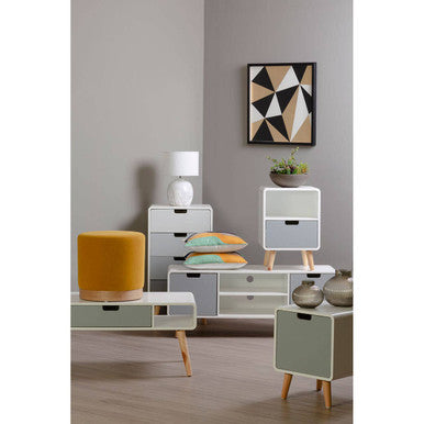 Milo TV Unit by Orsina – Modern Pinewood Media Console with Storage
