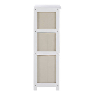 Orsina Lindo 3 Drawer Natural Fabric Storage Cabinet – Hallway Organiser
