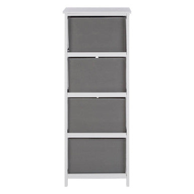 Orsina Lindo 4 Drawer Fabric Storage Cabinet – Grey Bedroom Organiser