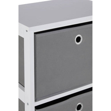 Orsina Lindo 4 Drawer Fabric Storage Cabinet – Grey Bedroom Organiser