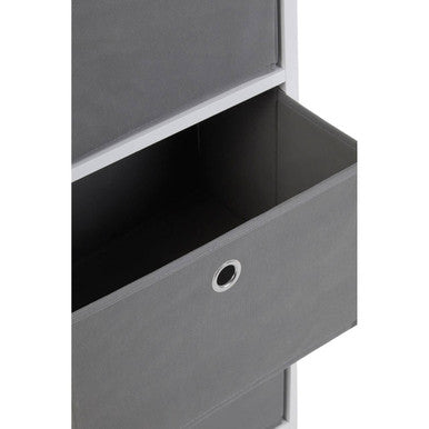 Orsina Lindo 4 Drawer Fabric Storage Cabinet – Grey Bedroom Organiser