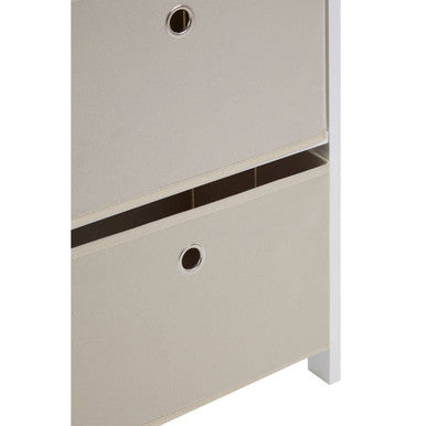 Orsina Lindo 4 Drawer Fabric Storage Cabinet – Natural Bedroom Organiser