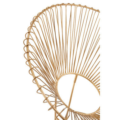 Orsina Templar Occasional Chair – Gold Wire Frame Accent Seating