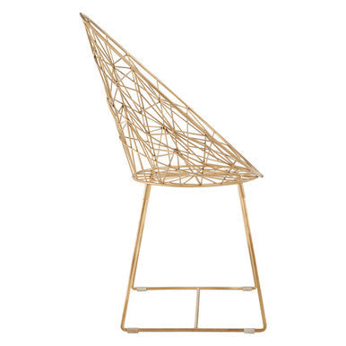 Orsina Templar Occasional Chair – Gold Frame Modern Accent Seating