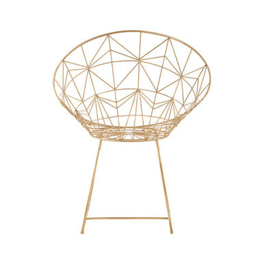 Orsina Templar Occasional Chair – Gold Frame Modern Accent Seating
