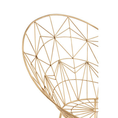 Orsina Templar Occasional Chair – Gold Frame Modern Accent Seating