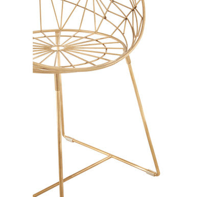 Orsina Templar Occasional Chair – Gold Frame Modern Accent Seating
