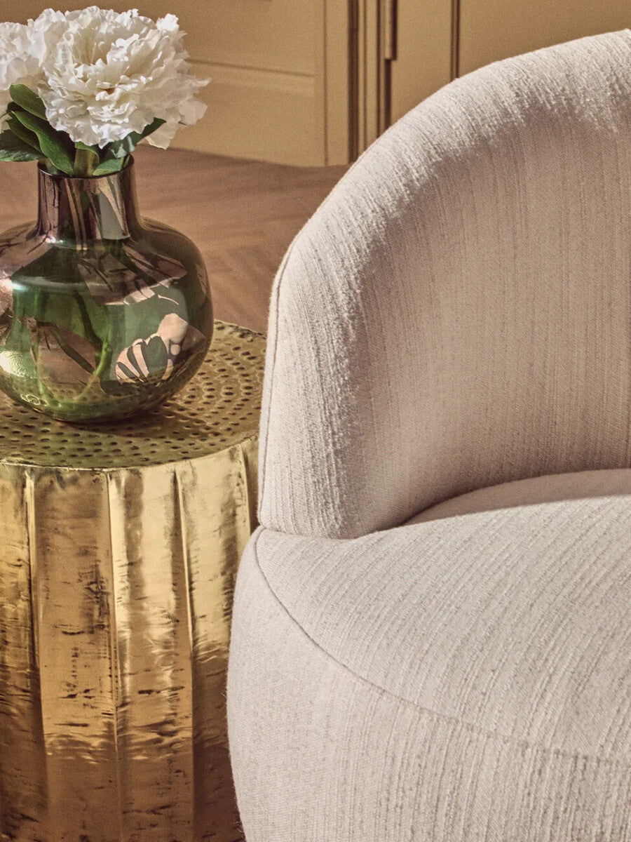 Orsina Templar Antique Brass Side Tables & Stools - Set of 2