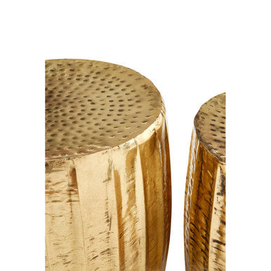 Orsina Templar Antique Brass Side Tables & Stools - Set of 2