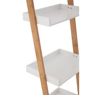 Orsina Nostra 3-Tier Bamboo Ladder Shelf – Modern Scandi Display Unit