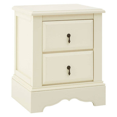 Orsina Florence Ivory Chest of 2 Drawers – Classic Bedside Table