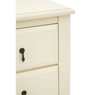 Orsina Florence Ivory Chest of 2 Drawers – Classic Bedside Table