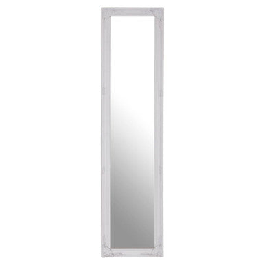 Orsina Elizabeth White Floor Standing Mirror – Full-Length Bedroom Mirror