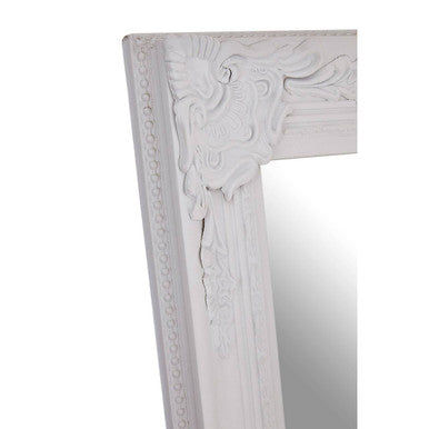 Orsina Elizabeth White Floor Standing Mirror – Full-Length Bedroom Mirror
