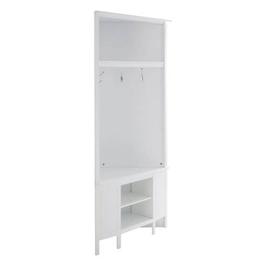 Orsina Portland Corner Coat Bench – Space-Saving Hallway Shoe Storage
