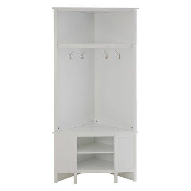 Orsina Portland Corner Coat Bench – Space-Saving Hallway Shoe Storage