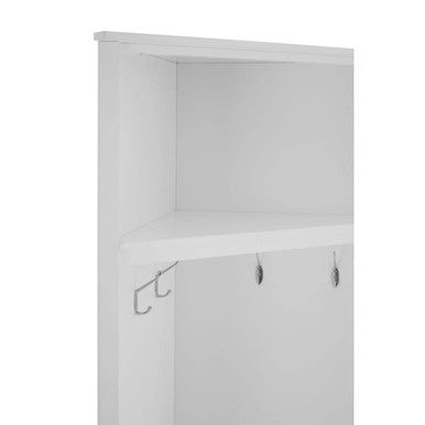 Orsina Portland Corner Coat Bench – Space-Saving Hallway Shoe Storage