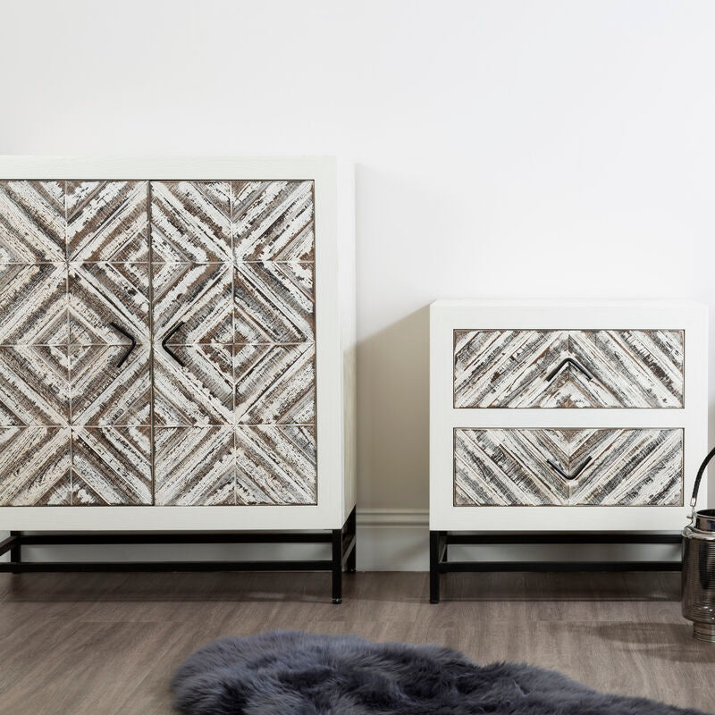 Orsina Lombok 2 Door Cabinet – Modern Compact Hallway Storage Unit