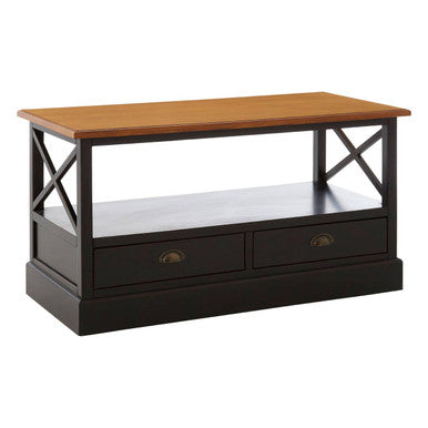 Virginia Fir Coffee Table by Orsina – Colonial Style with 2 Drawers