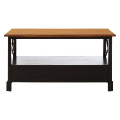 Virginia Fir Coffee Table by Orsina – Colonial Style with 2 Drawers
