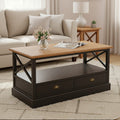 Virginia Fir Coffee Table by Orsina – Colonial Style with 2 Drawers
