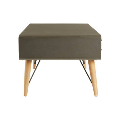 Orsina Trinity Coffee Table – Industrial Grey & Wood with 6 Drawers