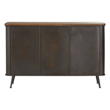 Orsina Trinity 4 Drawer Cabinet – Industrial Timber & Black Storage