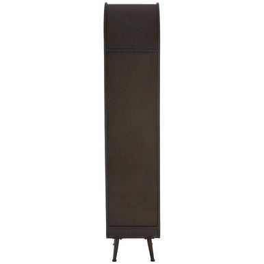 Orsina Trinity Bar Cabinet – Arched Metal & Fir Wood Wine Storage