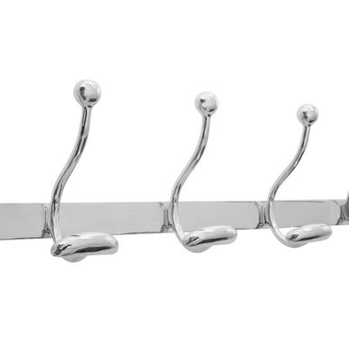 Orsina Arris 10 Hook Aluminium Wall Mounted Hanger – Modern Coat Rack