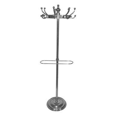 Orsina Arris Polished Aluminium Floor Standing Coat Stand & Rack
