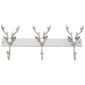 Orsina Arris Stag Head 3 Hook Wall Mounted Hanger – Rustic Coat Rack