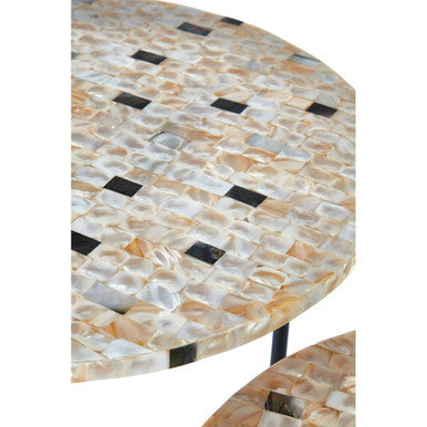 Orsina Halle Mother of Pearl Nesting Side Tables – Set of 2