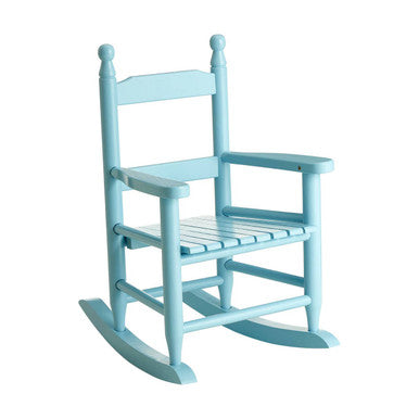 Orsina Kids Blue Rocking Chair – Classic Wooden Nursery Seating