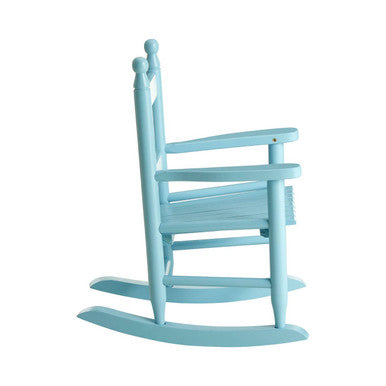 Orsina Kids Blue Rocking Chair – Classic Wooden Nursery Seating