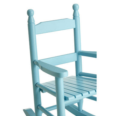 Orsina Kids Blue Rocking Chair – Classic Wooden Nursery Seating