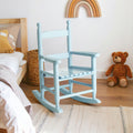 Orsina Kids Blue Rocking Chair – Classic Wooden Nursery Seating