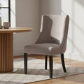 Orsina Regents Park Grey Velvet Dining Chair with Tufted Back