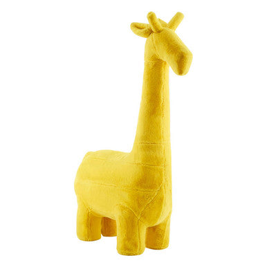 Orsina Jungle Safari Kids Giraffe Animal Stool – Yellow Eucalyptus Wood