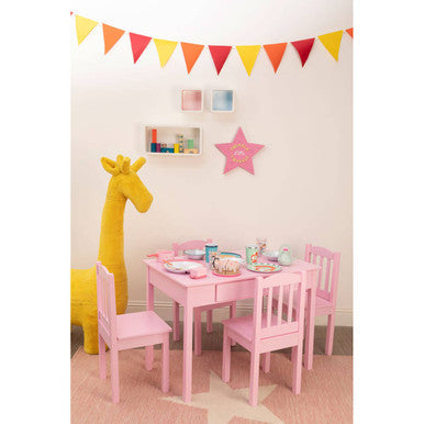 Orsina Jungle Safari Kids Giraffe Animal Stool – Yellow Eucalyptus Wood