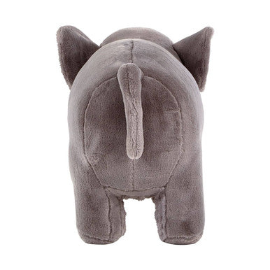 Orsina Elephant Animal Stool – Grey Faux Fur Kids Nursery Chair