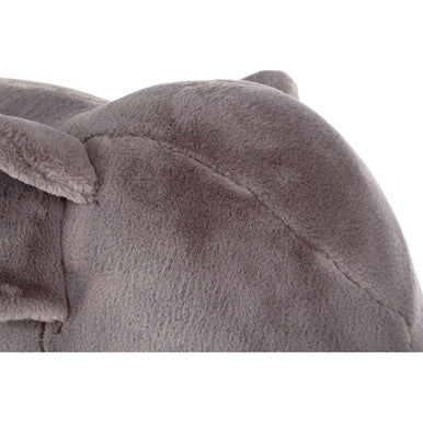 Orsina Elephant Animal Stool – Grey Faux Fur Kids Nursery Chair